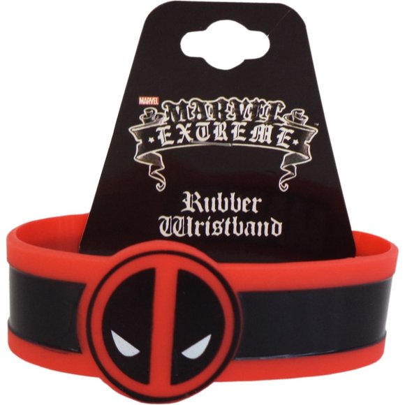 Marvel Comics' Deadpool Logo Rubber Wristband - Picture 1 of 3